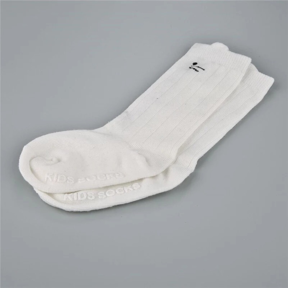 White Animal Print Nonslip Knee Socks - Picture 2 of 2